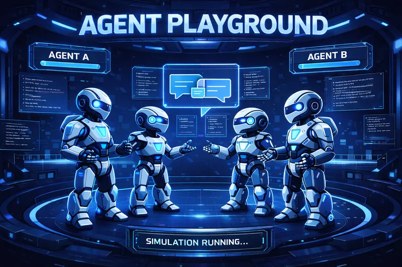 Agent Playground - Agent-to-agent evaluation scrimmage